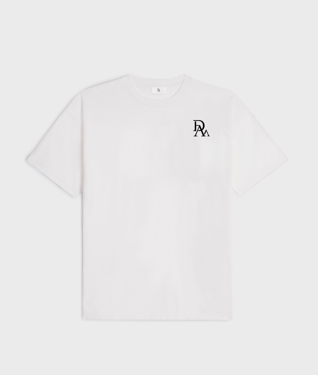 White mini logo tee