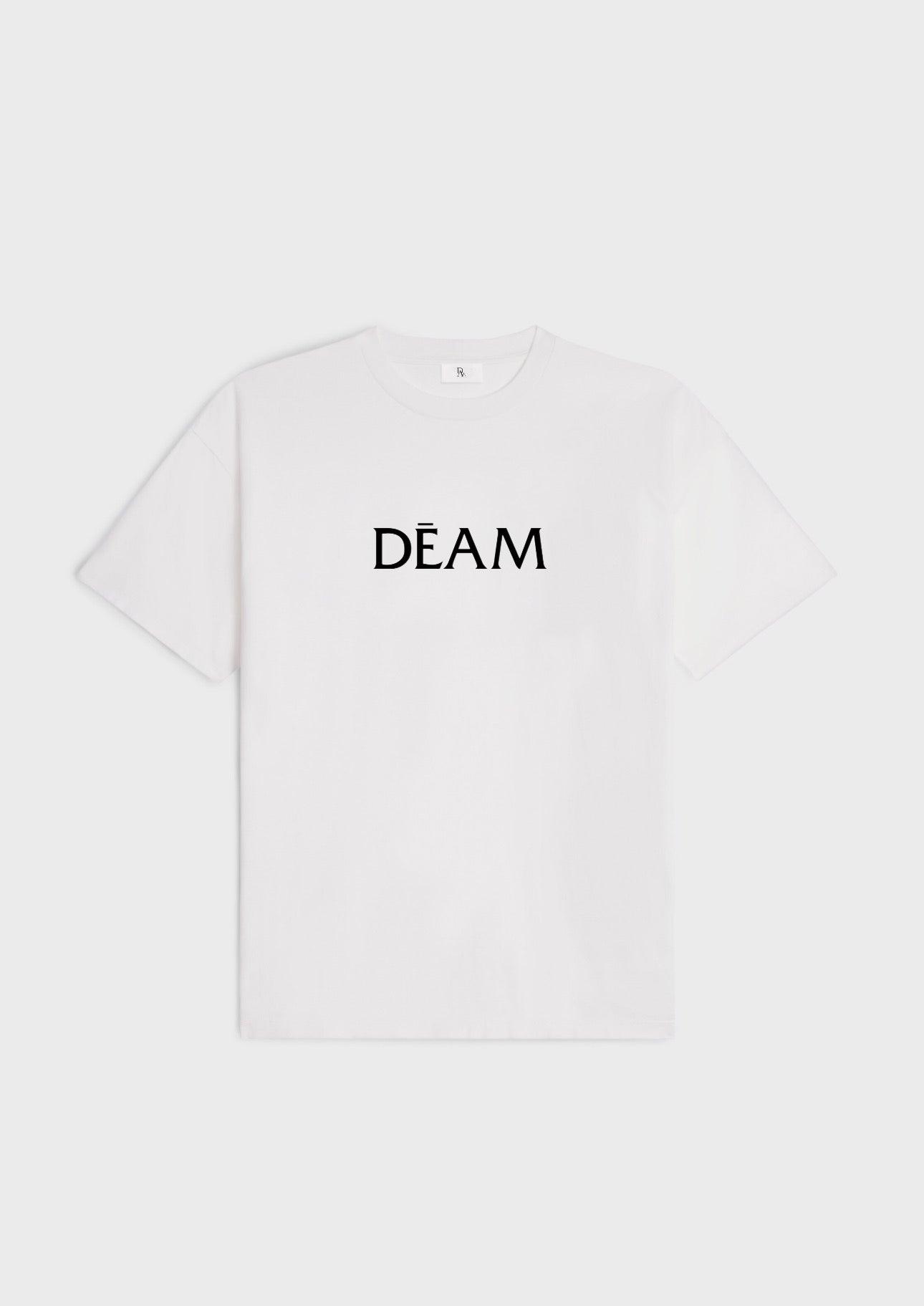 White big logo tee