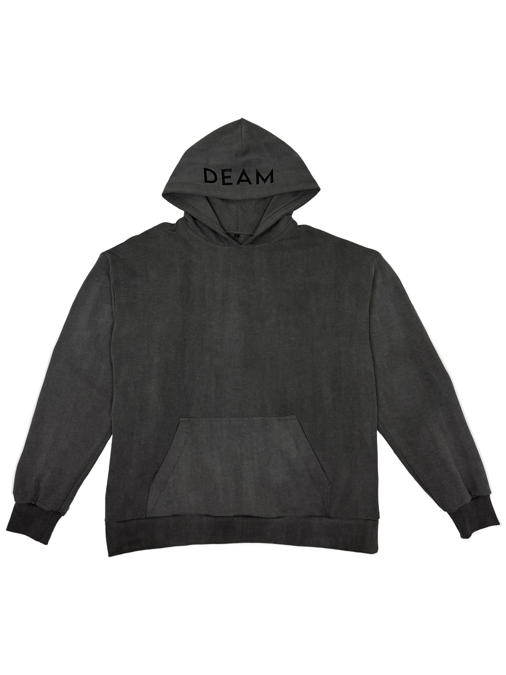 DEAM GREY DELAVE COTTON HOODIE WITH PRINT