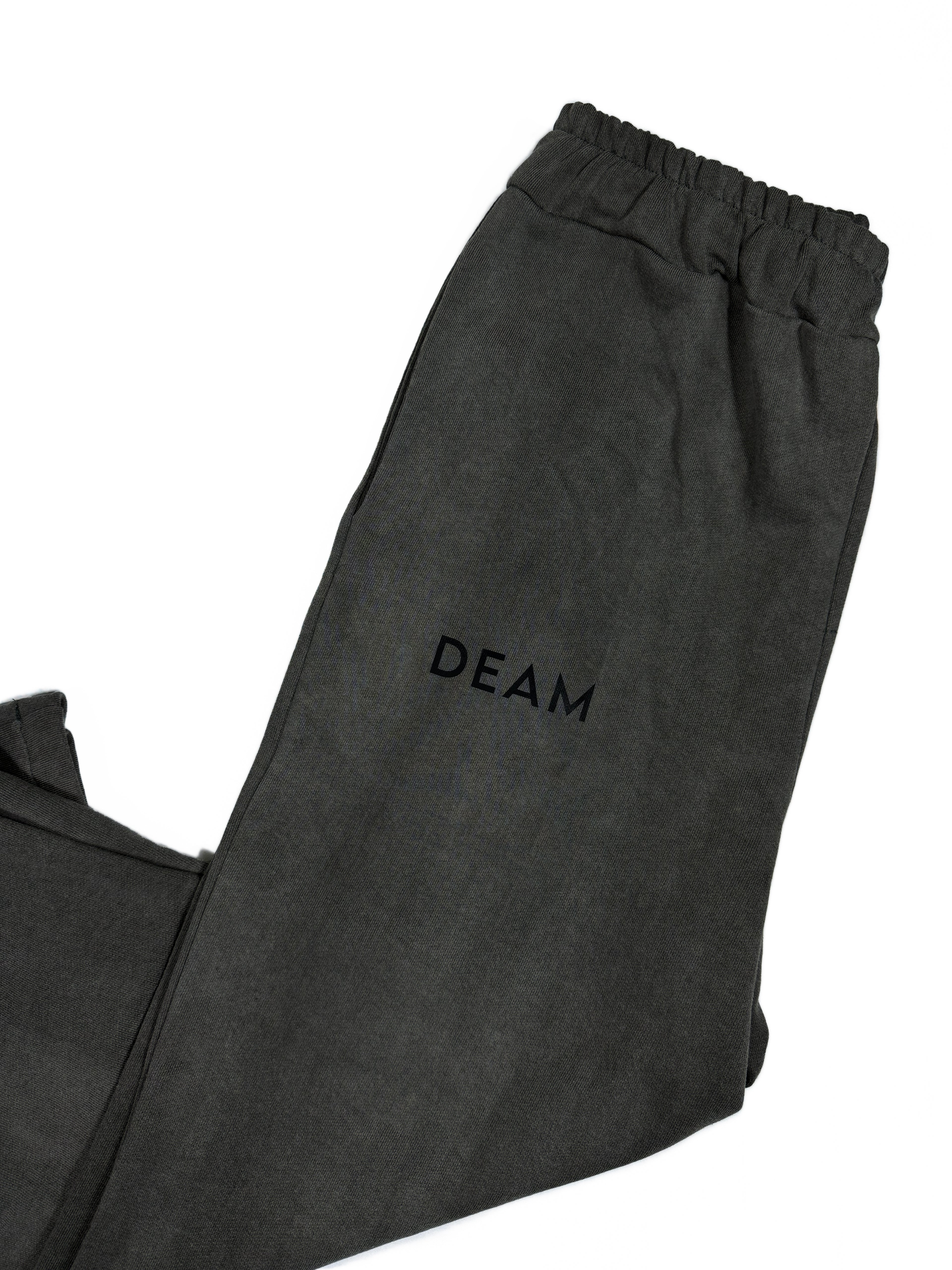DEAM BAGGY STRAIGHT-LEG SWEATPANT GRAY DELAVE WITH PRINT