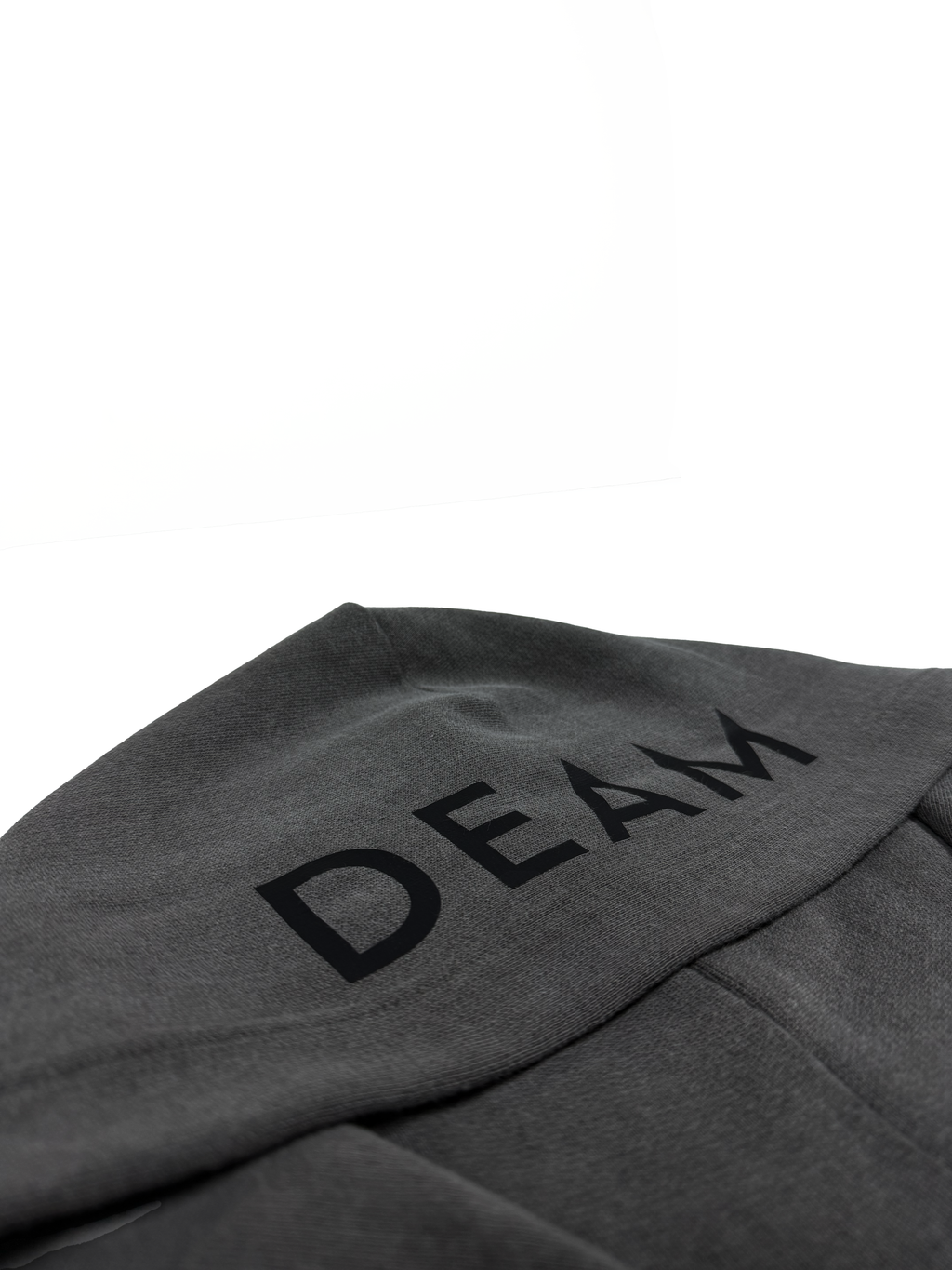 DEAM GREY DELAVE COTTON HOODIE WITH PRINT