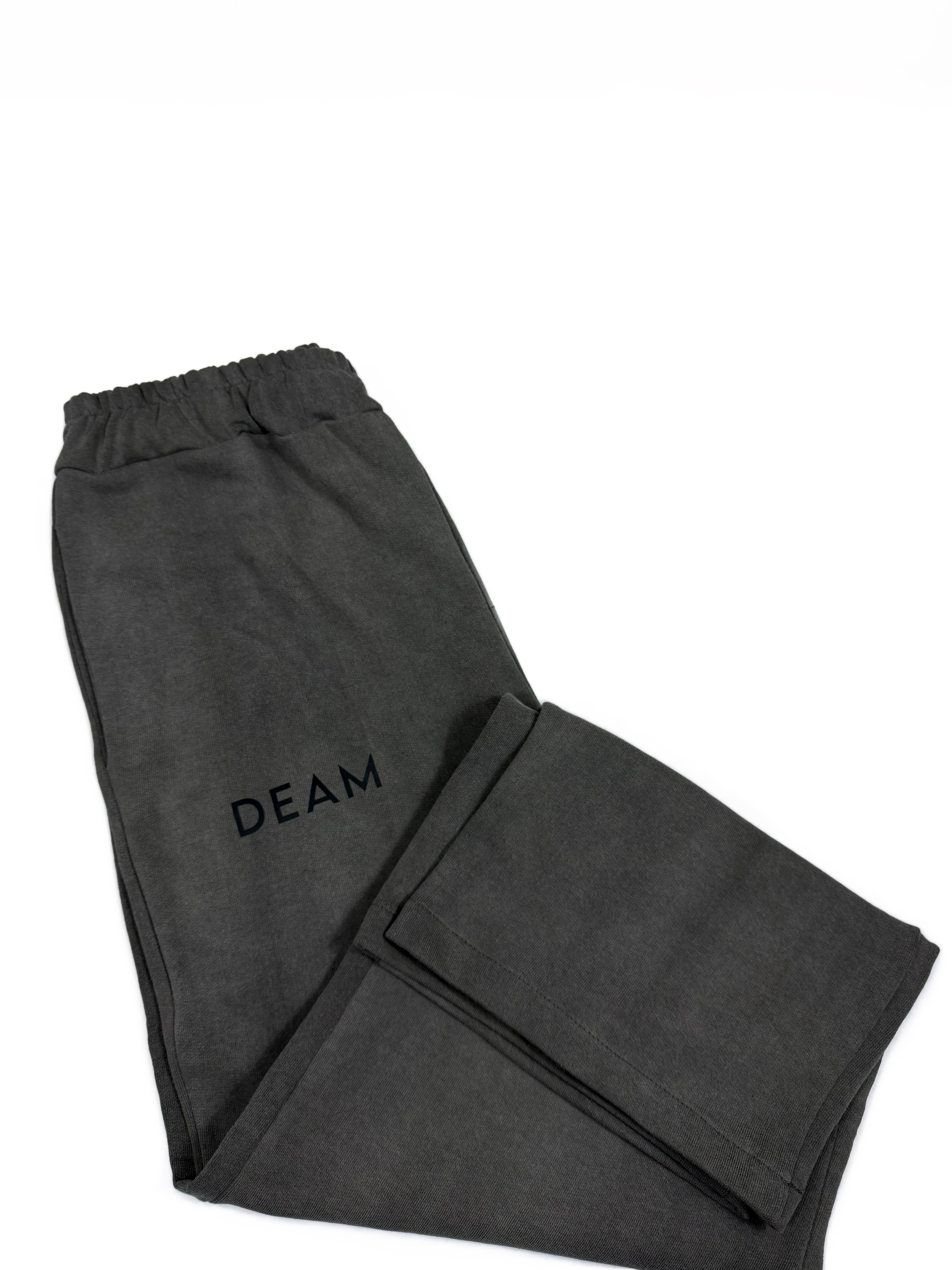 DEAM BAGGY STRAIGHT-LEG SWEATPANT GRAY DELAVE WITH PRINT