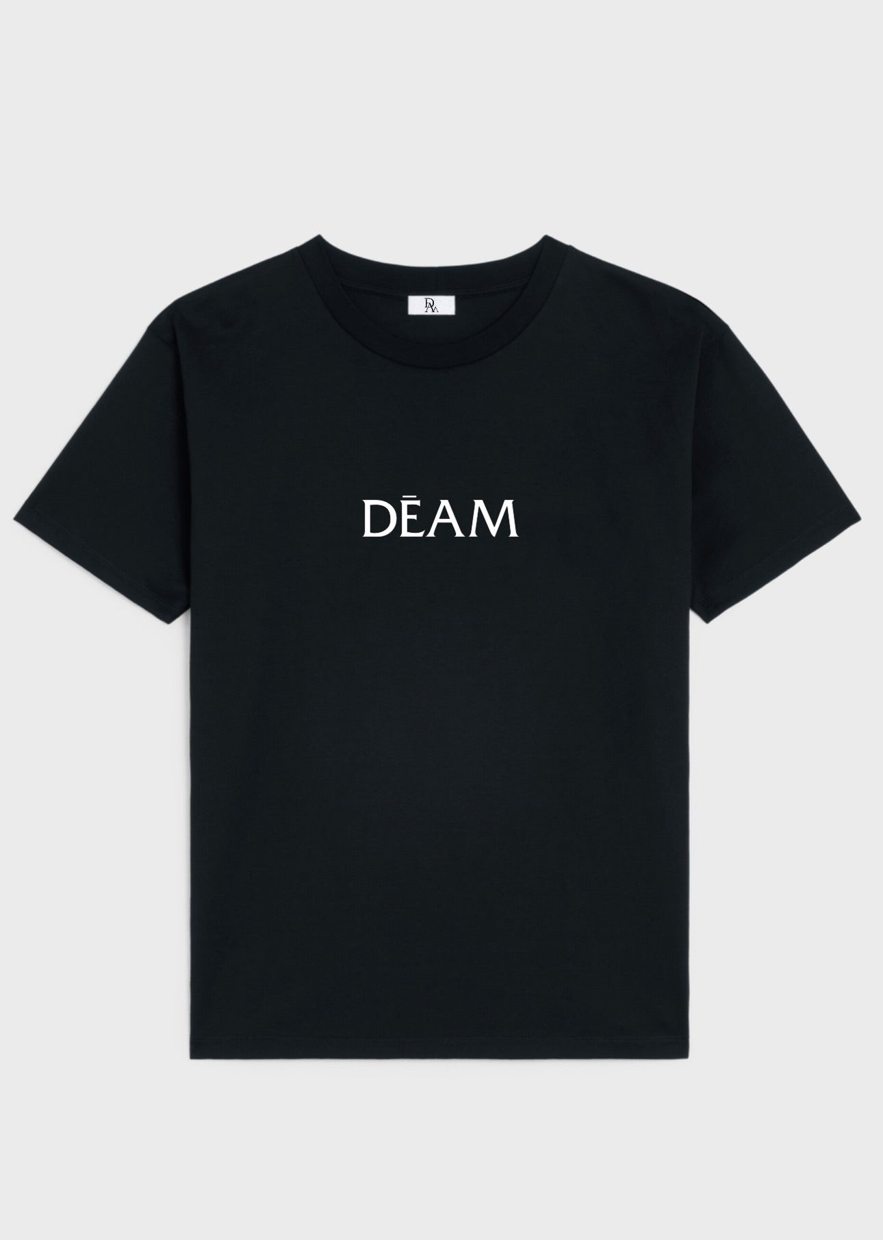 Black big logo tee