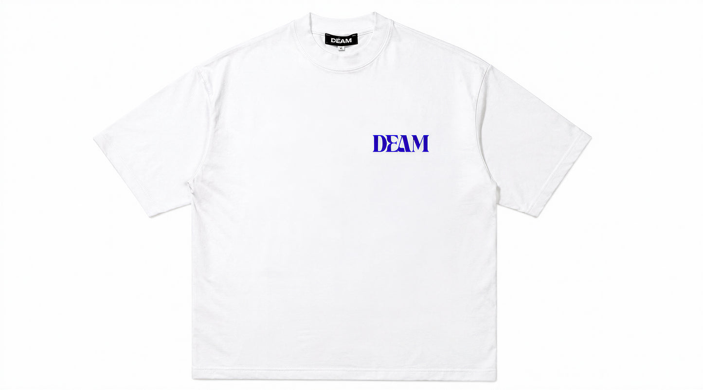 DEAM 'JELLYFISH' COTTON TSHIRT WITH LOGO PRINT