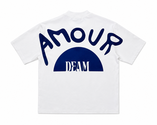 DEAM 'AMOUR' COTTON TSHIRT WITH LOGO PRINT