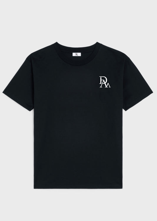 Black mini logo tee