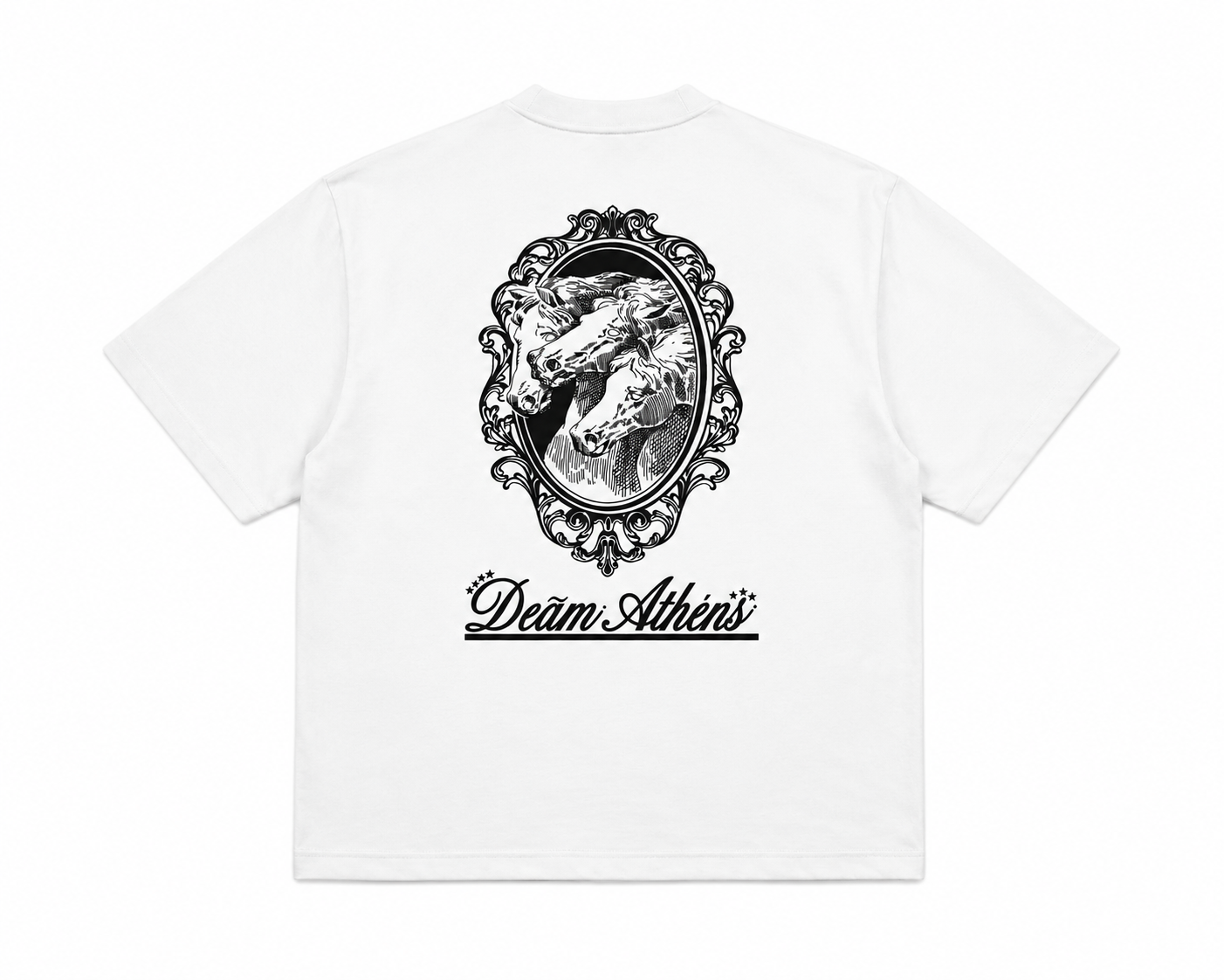 DEAM HORSE CREST COTTON T-SHIRT