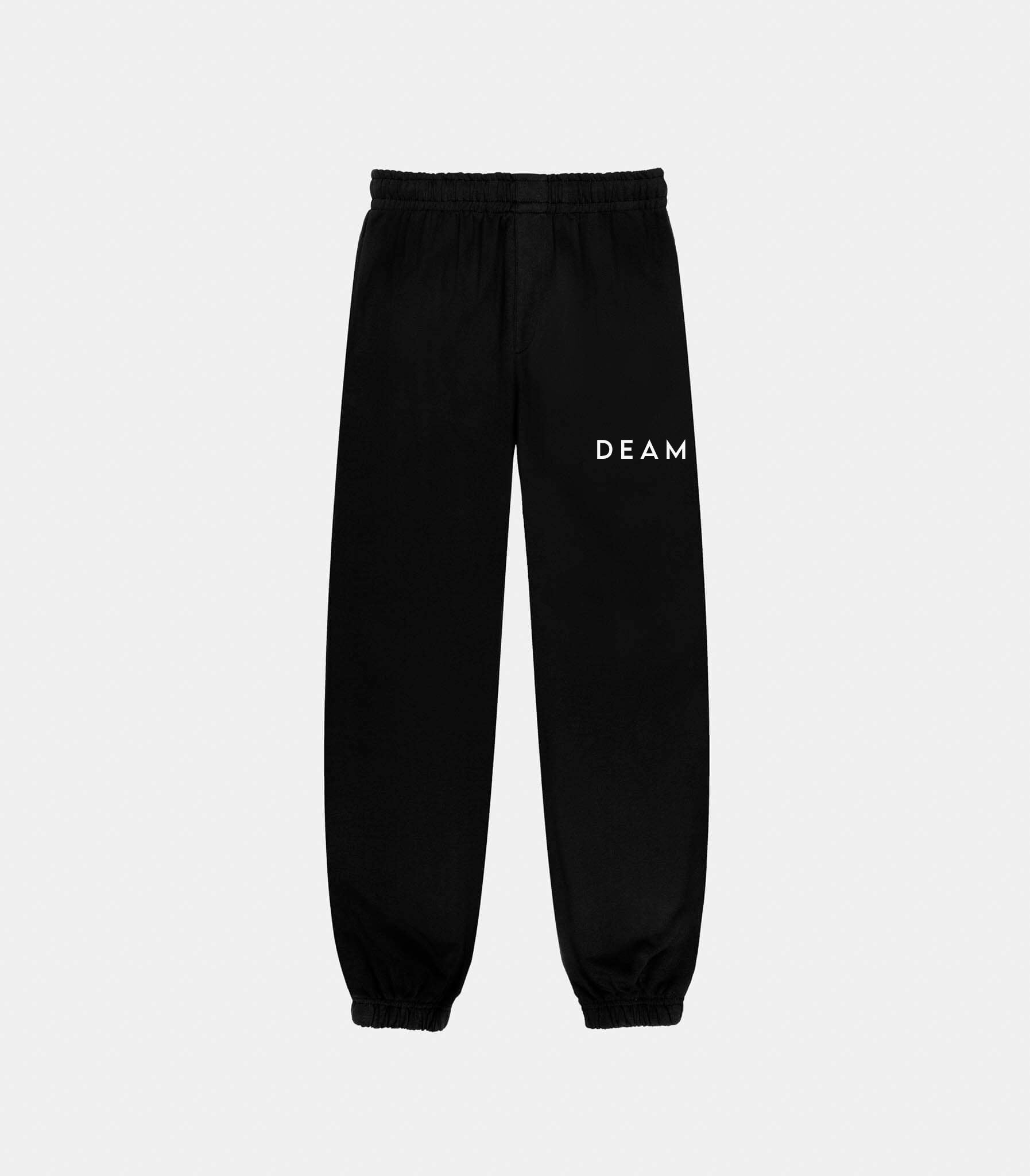 DEAM SWEATPANT WITH PRINT ORGANIC BLACK