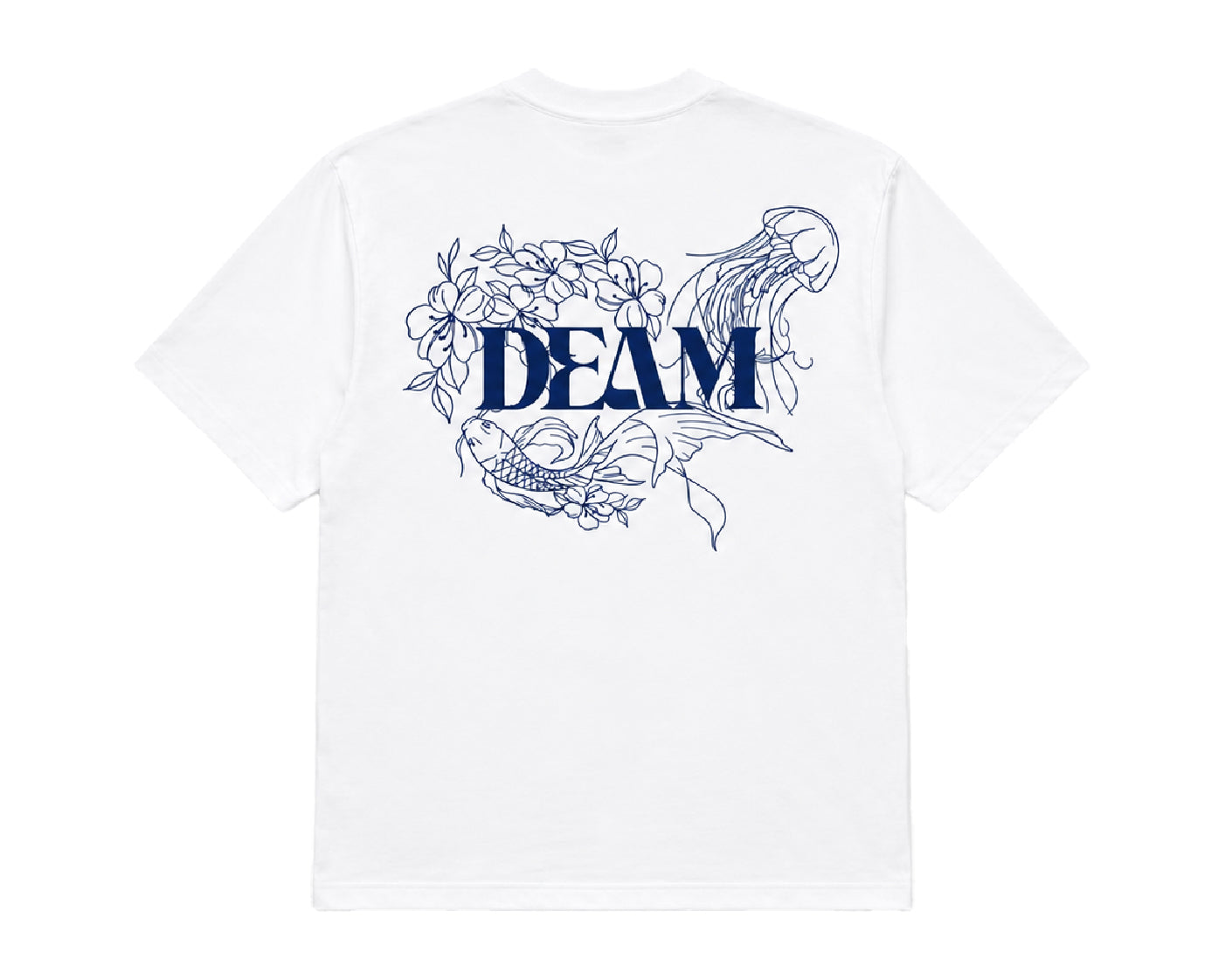 DEAM 'JELLYFISH' COTTON TSHIRT WITH PRINT
