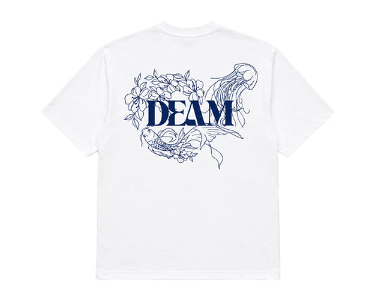 DEAM 'JELLYFISH' COTTON TSHIRT WITH PRINT