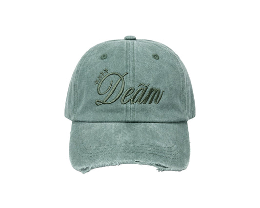 DEAM VINTAGE GREEN DISTRESSED CAP